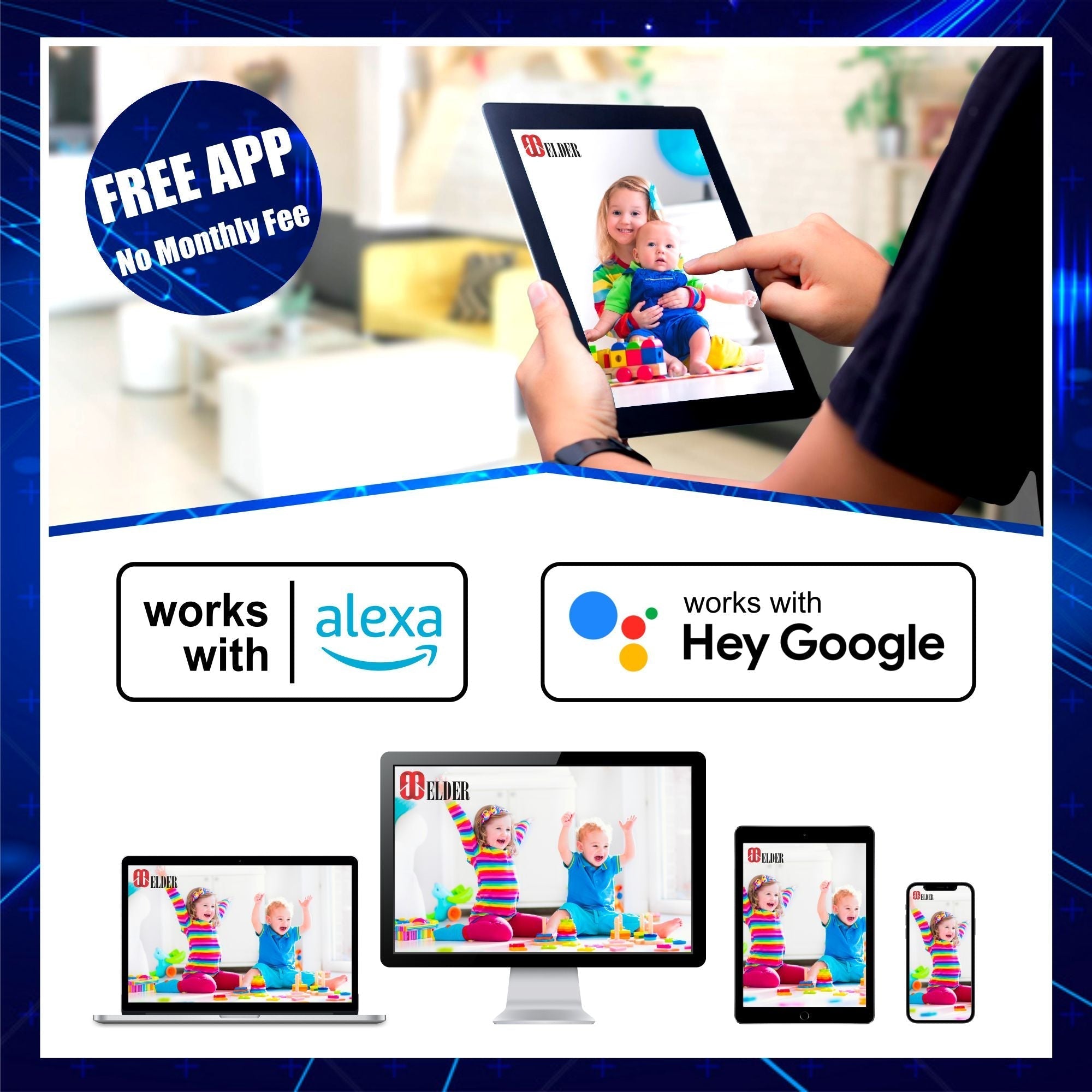 Elder AI Security Camera System 12MP NVR 8Ch PoE, 4K Cameras 30FPS Dual-Light Outdoor, Sony Sensor & NDAA, Smart Face & License Plate, Full Color Surveillance Wired NocVU Series