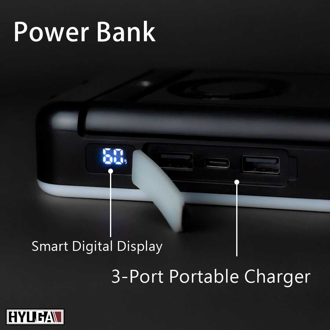 LED Camping Lantern Rechargeable Light 10,000mAh Power Bank Tent Lamp IP64 Waterproof 800LM 5 Light Modes for Camping, Hiking, Hurricane Emergency, Home use and Car (1 PCS)