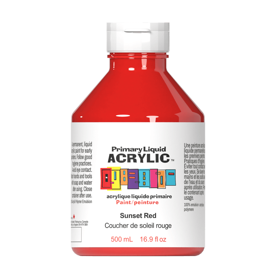 Primary Liquid Acrylic - Sunset Red