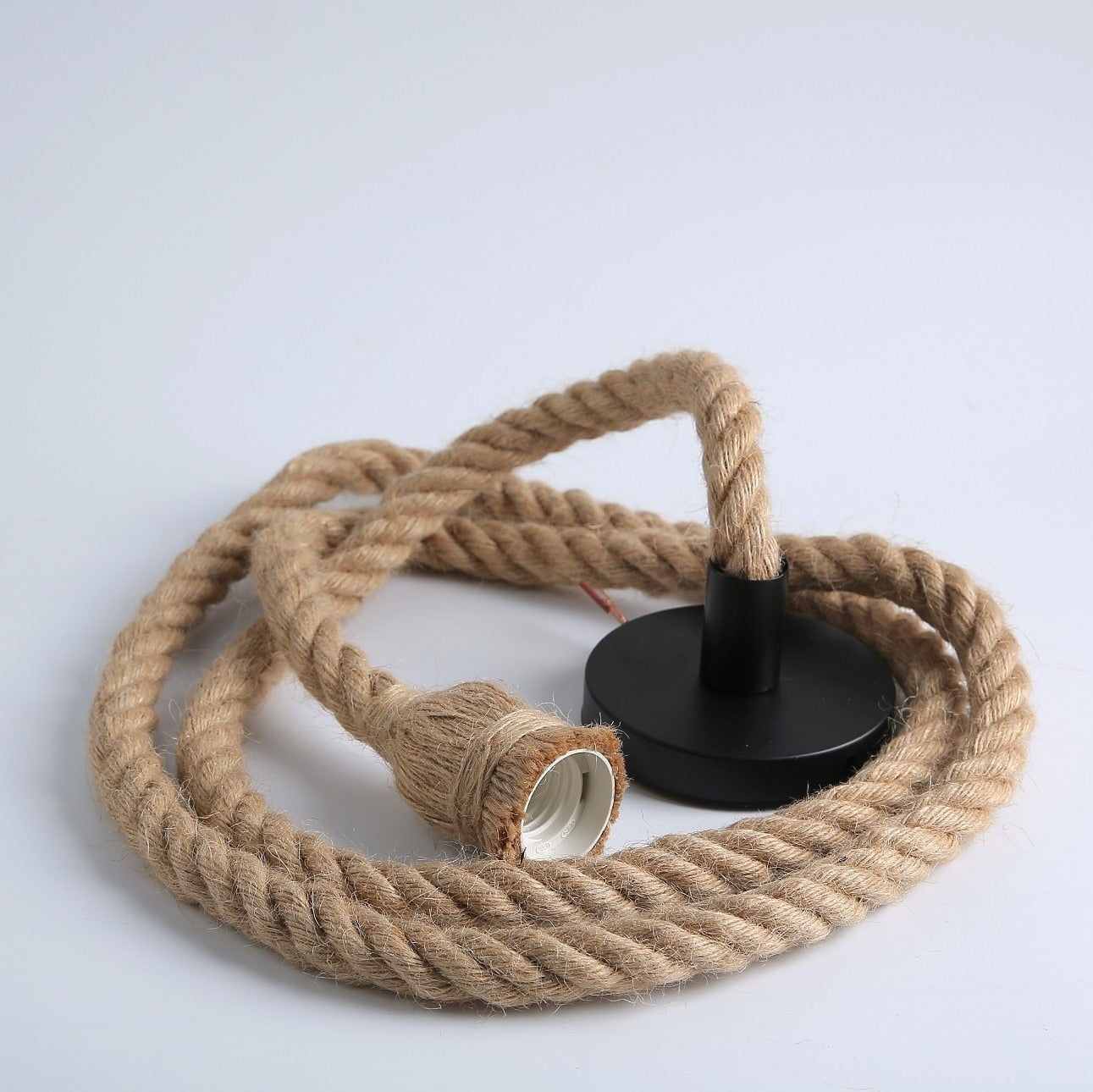 Wicker Rope Pendant Light