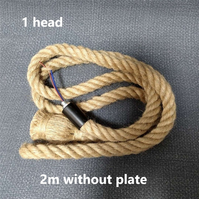 Wicker Rope Pendant Light