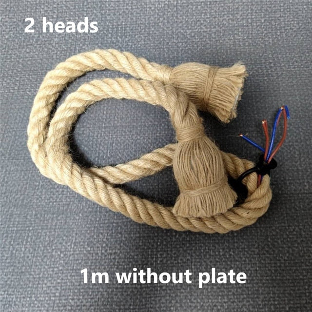 Wicker Rope Pendant Light