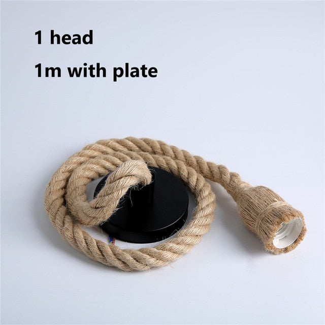 Wicker Rope Pendant Light