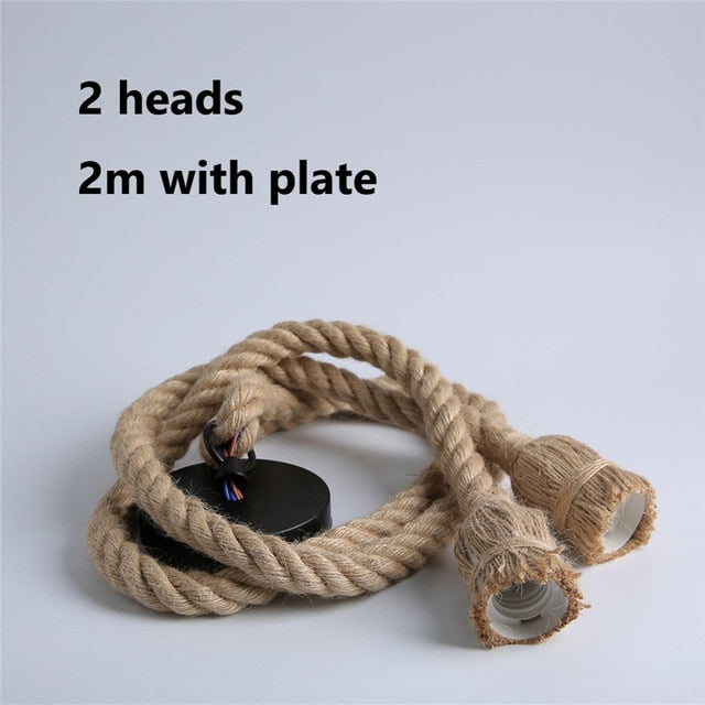 Wicker Rope Pendant Light