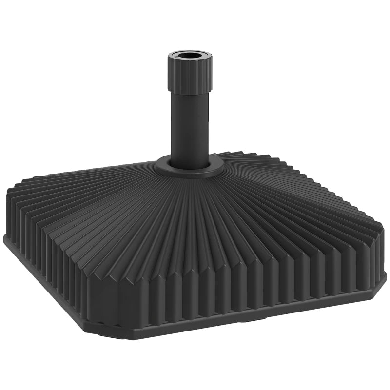 Patio Umbrella Base Umbrella Stand, Heavy Duty Outdoor Umbrella Stand Base 17.7" L x 17.7" W x 11.8" H Black
