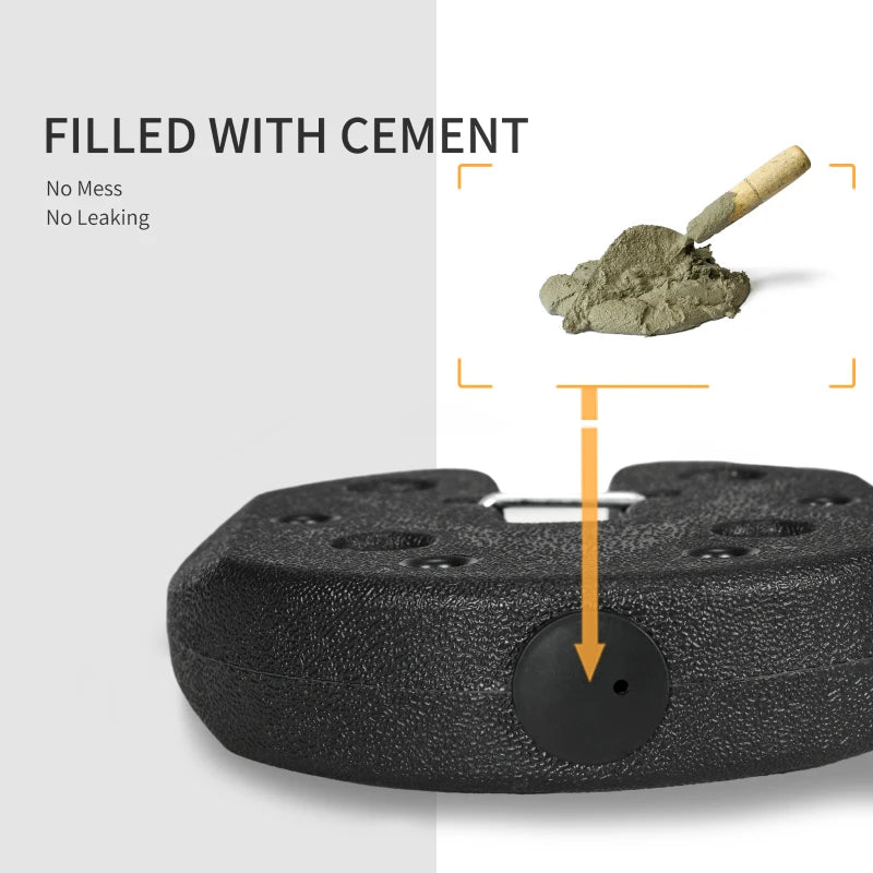 Tent Weights Set of 4, Total 26 LBS Weights for Canopy Gazebo Legs with Reinforced Pins and Carry Belt