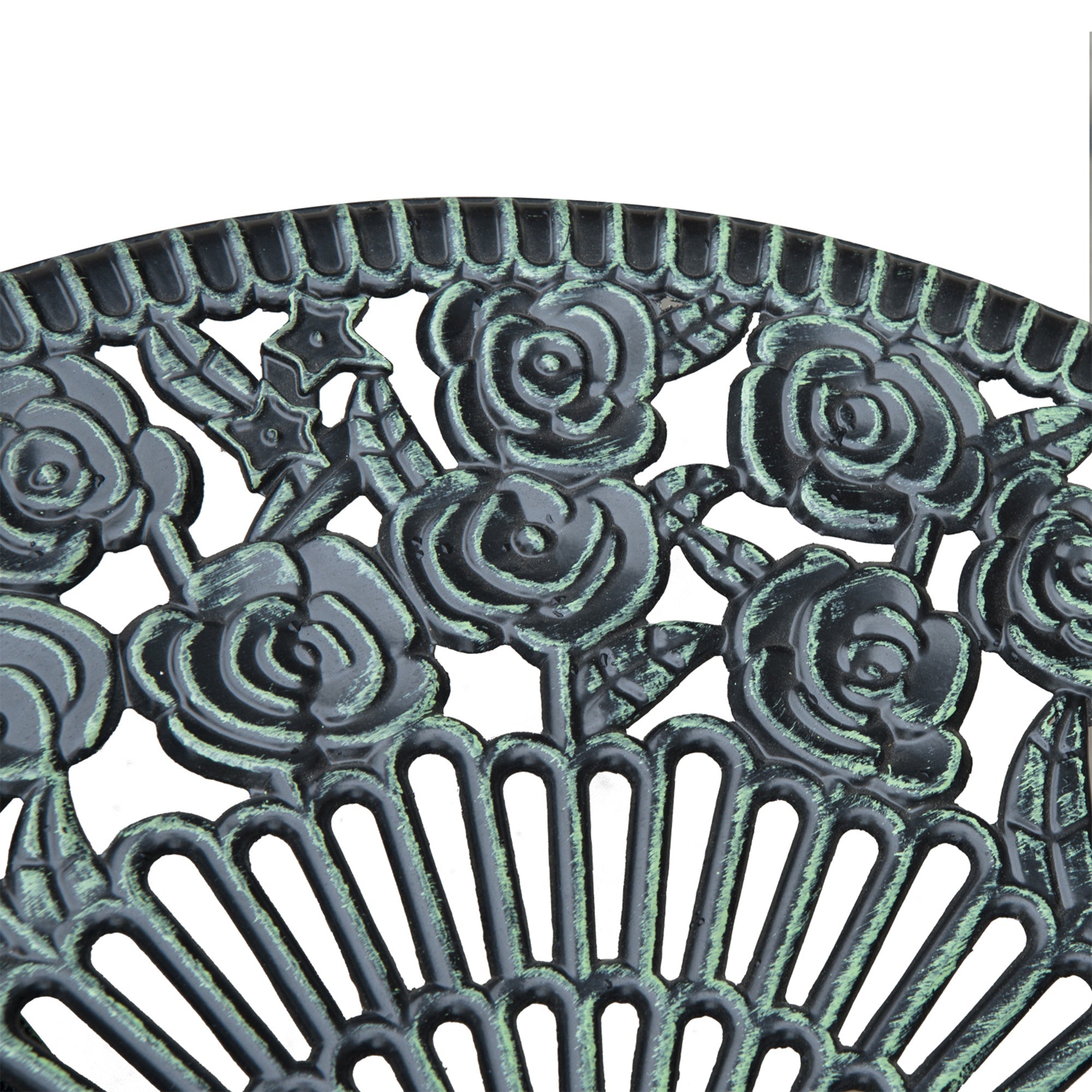 Outsunny 3 Pieces Antique Style Patio Bistro Table Chair Set Outdoor Garden Furniture Indoor Tea Table w/ Umbrella Hole and Chair Set| Aosom Canada