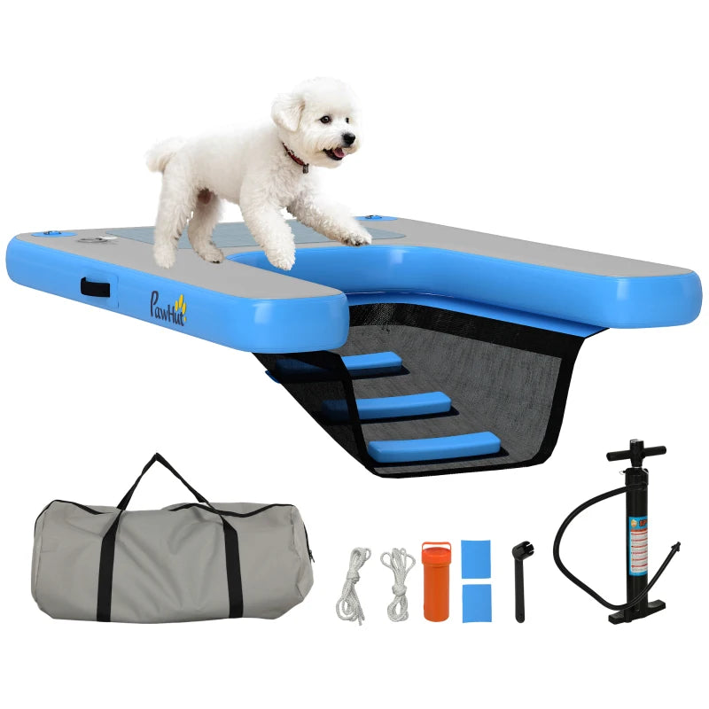 Floating Boat Ramp for Swimming Pets Up to 200 lbs, for Pool, Lake, Boat, Dock