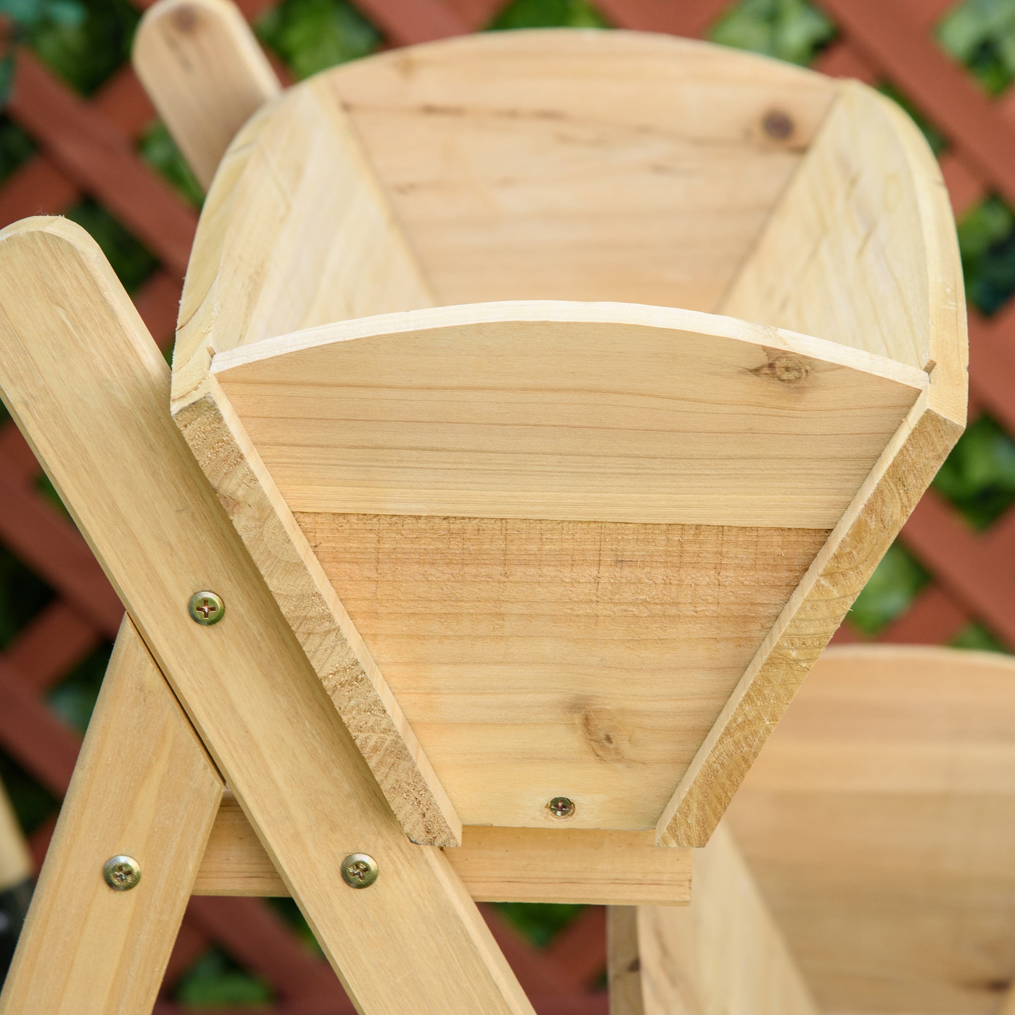 Outsunny 3-Tier Raised Vertical Garden Bed: Wooden Elevated Planter Kit for Flowers, Veggies & Herbs
