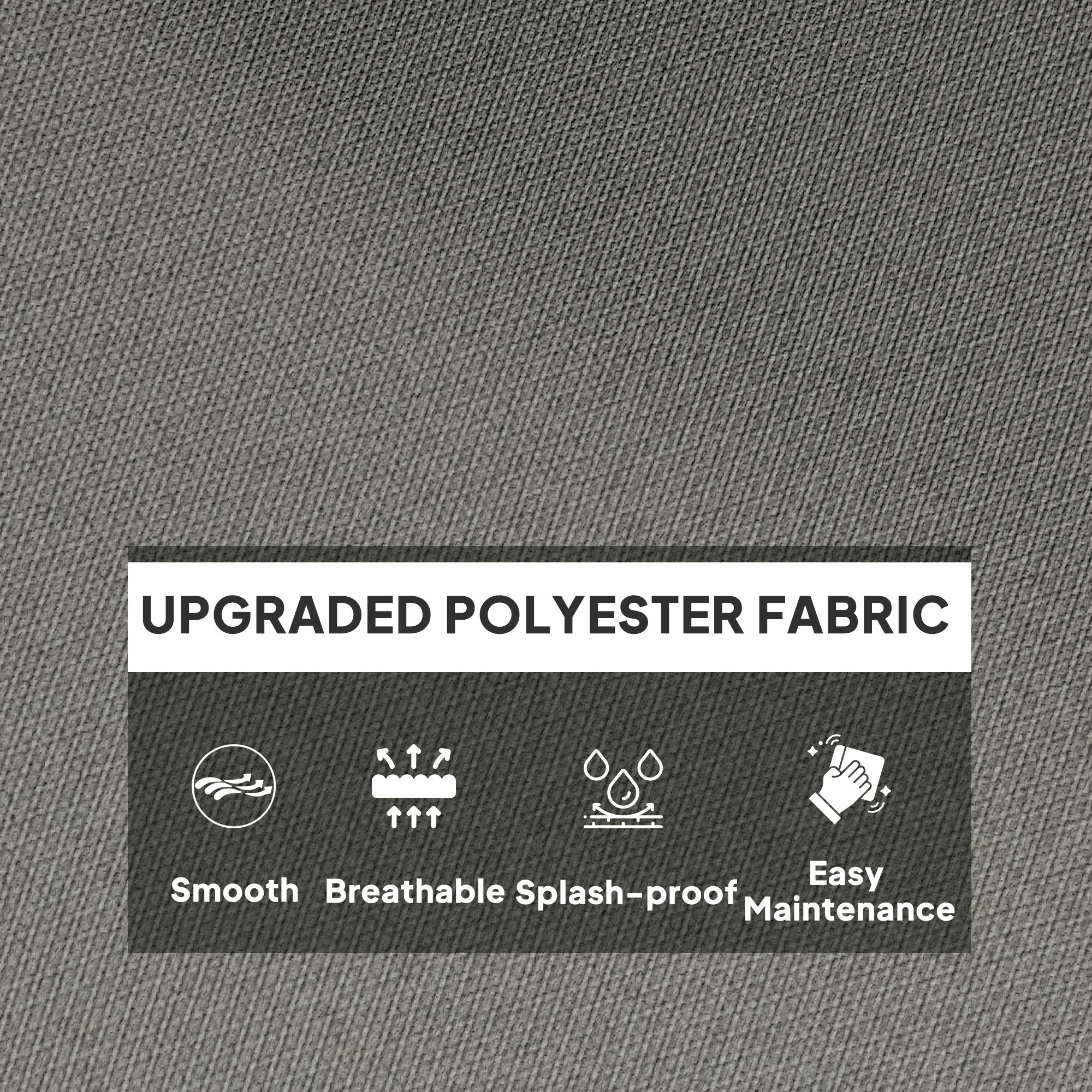 Outsunny Outdoor Swing Cushion, Tufted Patio Cushion Replacement for Garden Chair Egg Chair, Indoor Outdoor Seat Cushion, Grey