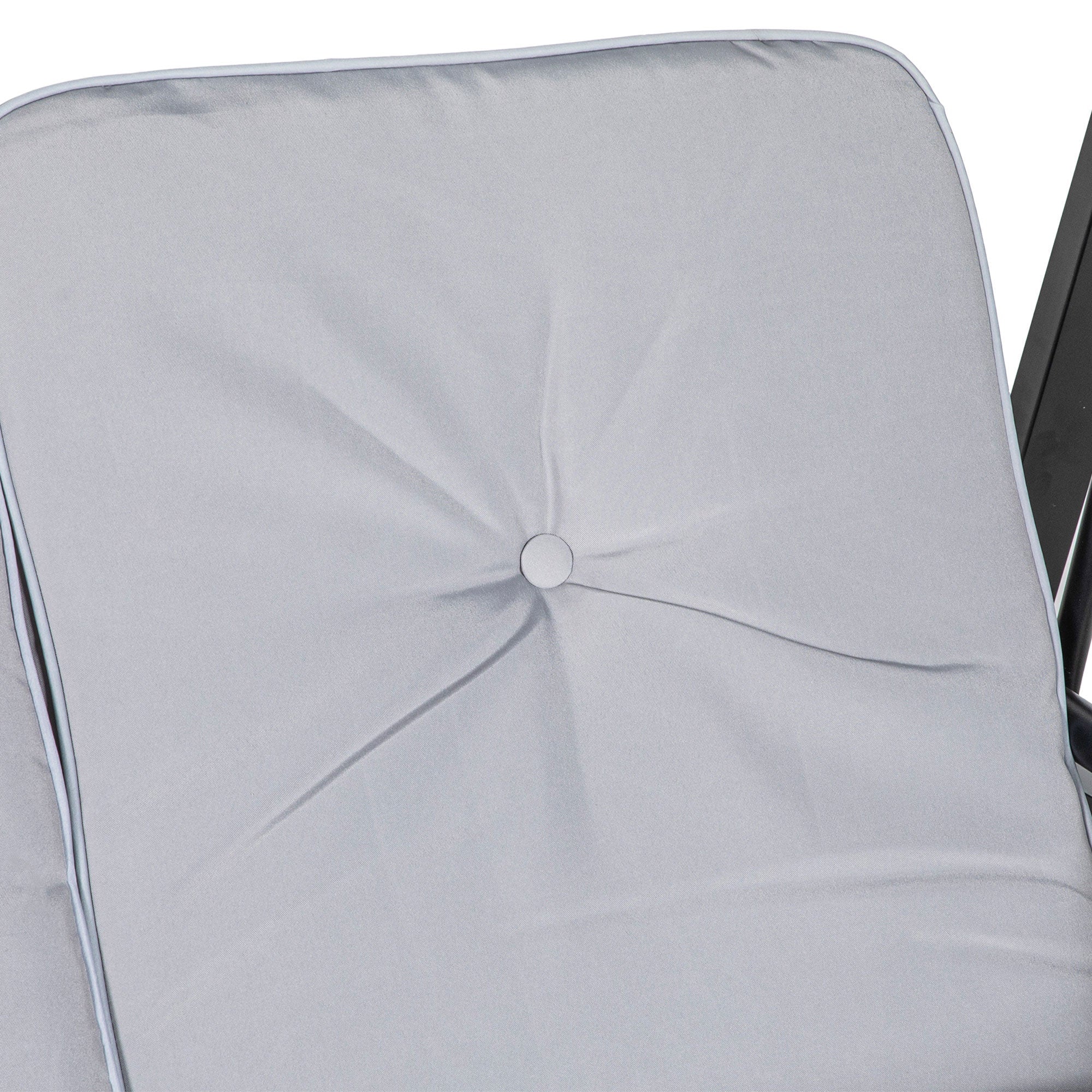 Outsunny 2-Seater Outdoor Porch Swing with Adjustable Canopy Patio Swing Chair for Garden Poolside Backyard in Grey