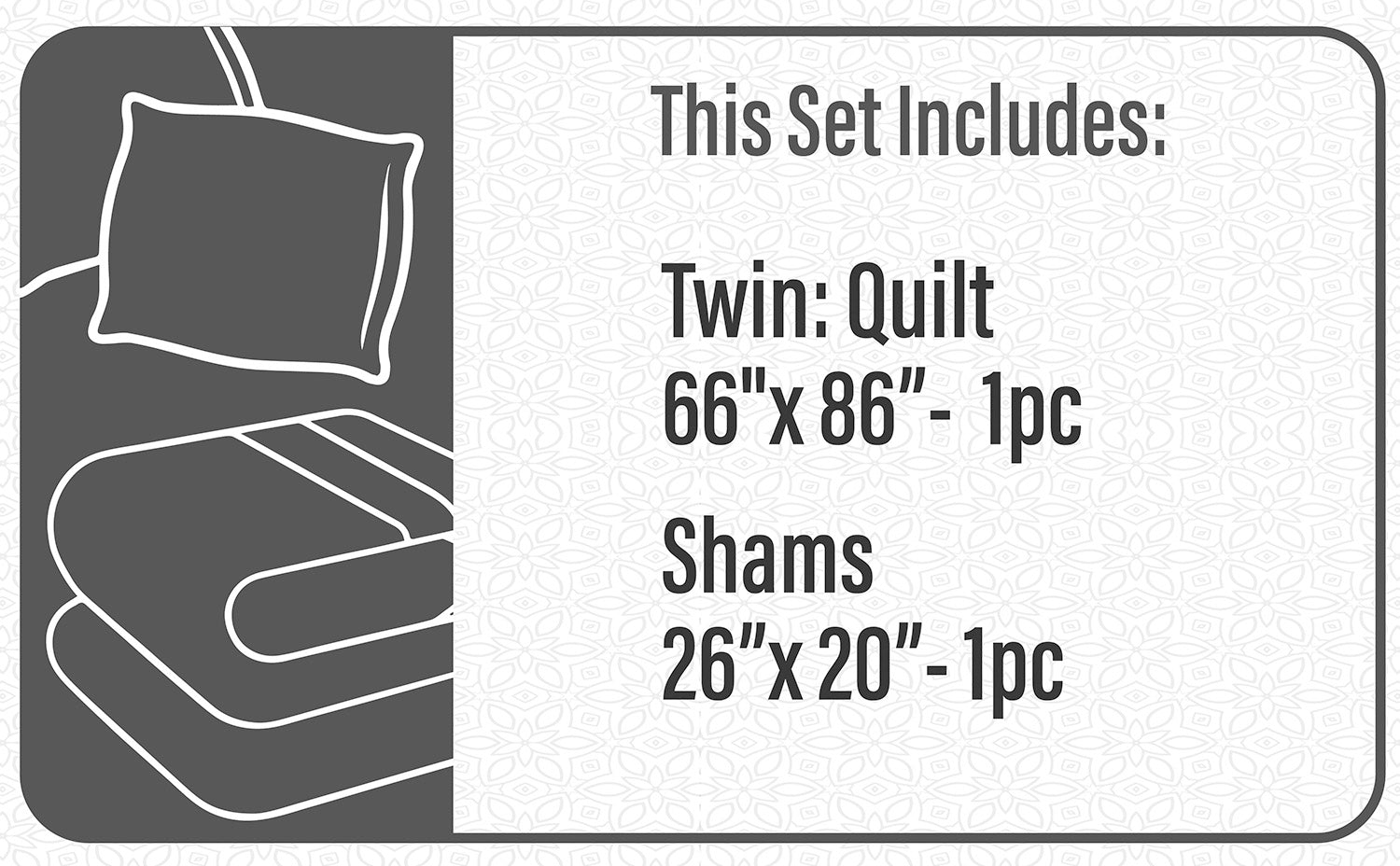 Quilt Bedding Set Woven 2 Piece Set Twin Transitions Dream Blue