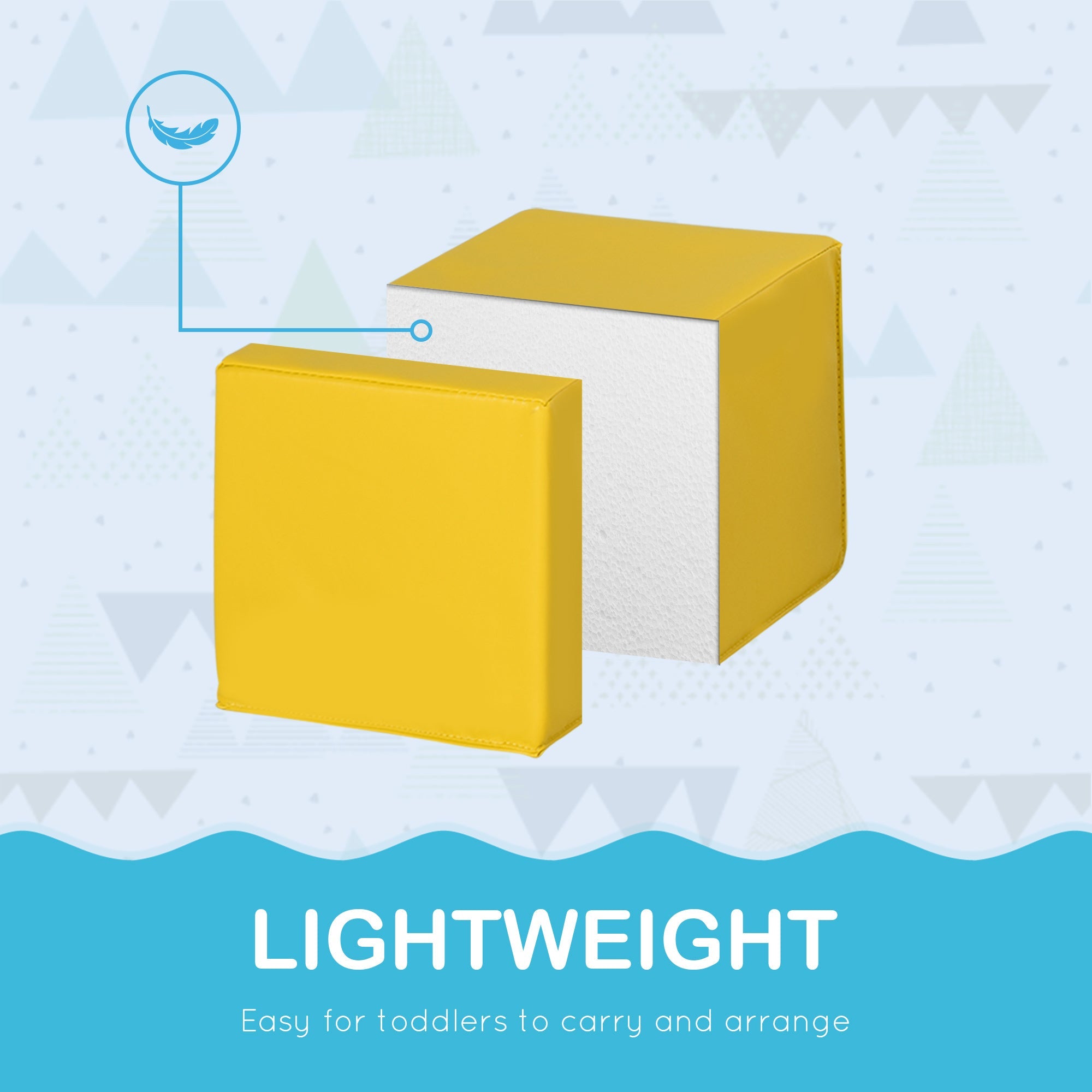 Soozier 12-Piece Soft Stacking Blocks: Non-Toxic Foam Building Blocks for Toddlers, Babies