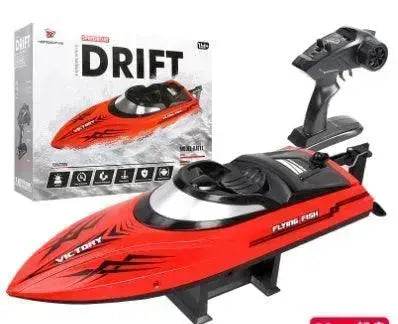 Remote Control Water Summer Toys 24g Competitive Boat Light Speed 25km High Speed Speedboat