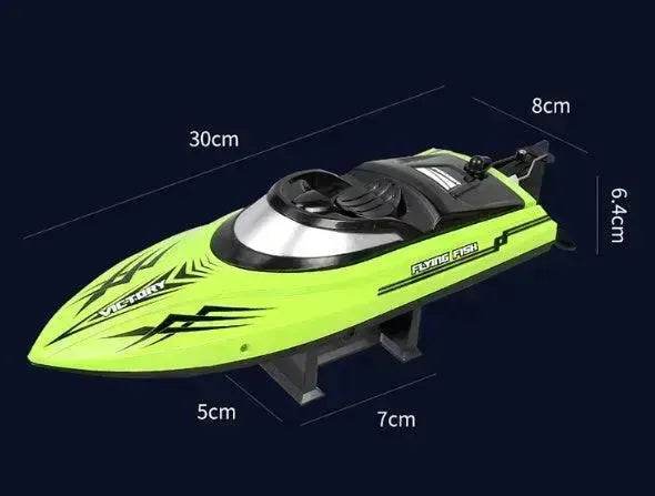 Remote Control Water Summer Toys 24g Competitive Boat Light Speed 25km High Speed Speedboat