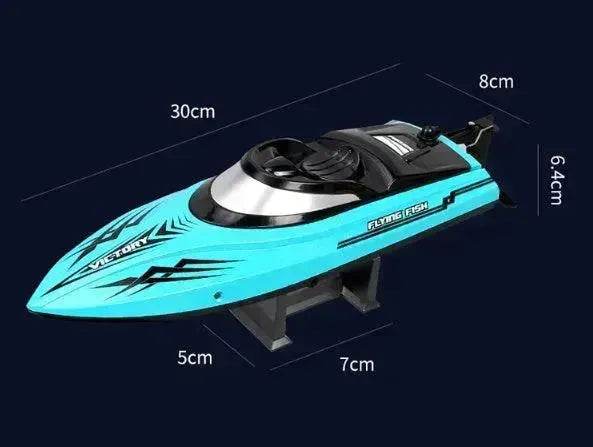 Remote Control Water Summer Toys 24g Competitive Boat Light Speed 25km High Speed Speedboat