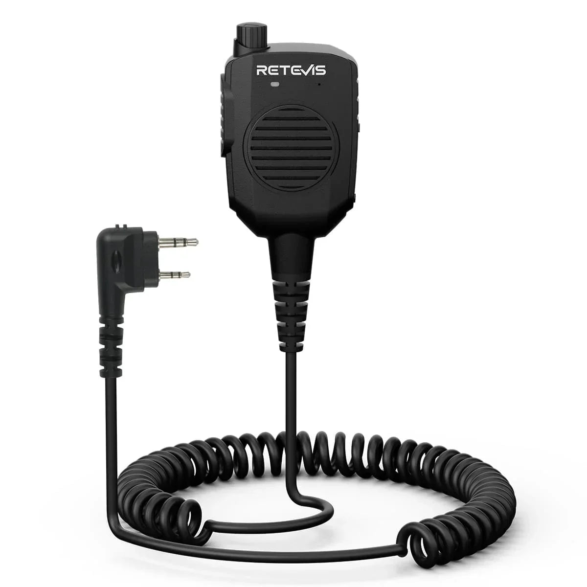 Retevis HK011 Amateur Ham Two-Way Radio Speaker Microphone With AI Noise Canceling Microphone 2 Pin K Plug