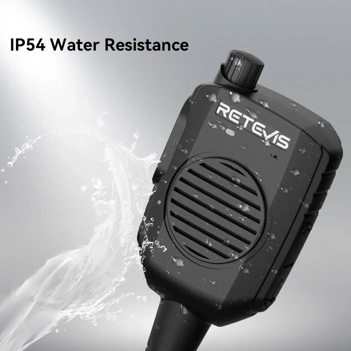 Retevis HK011 Amateur Ham Two-Way Radio Speaker Microphone With AI Noise Canceling Microphone 2 Pin K Plug