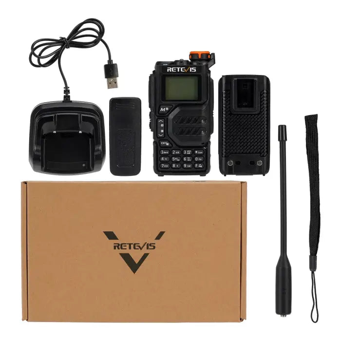 Retevis RA79 (UV-K5) Portable Handheld Multiband Amateur Ham Radio Transceiver Scanner Frequency Counter