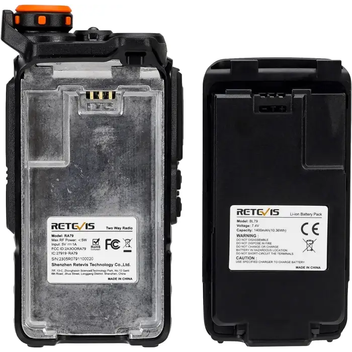 Retevis RA79 (UV-K5) Portable Handheld Multiband Amateur Ham Radio Transceiver Scanner Frequency Counter