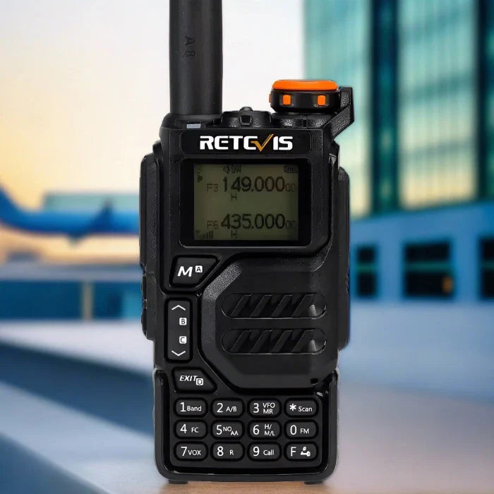 Retevis RA79 (UV-K5) Portable Handheld Multiband Amateur Ham Radio Transceiver Scanner Frequency Counter
