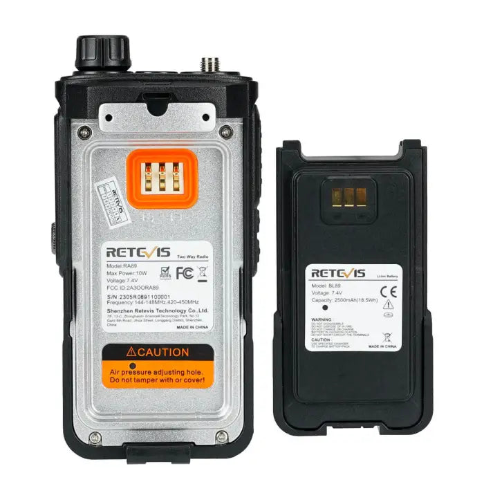 Retevis RA89 FCC High Power Dual Band IP68 Waterproof Amateur Ham Radio