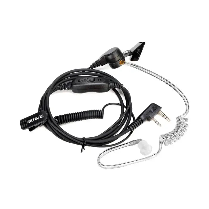 Retevis "Secret Service" Covert Acoustic Tube Earpiece Headset Microphone