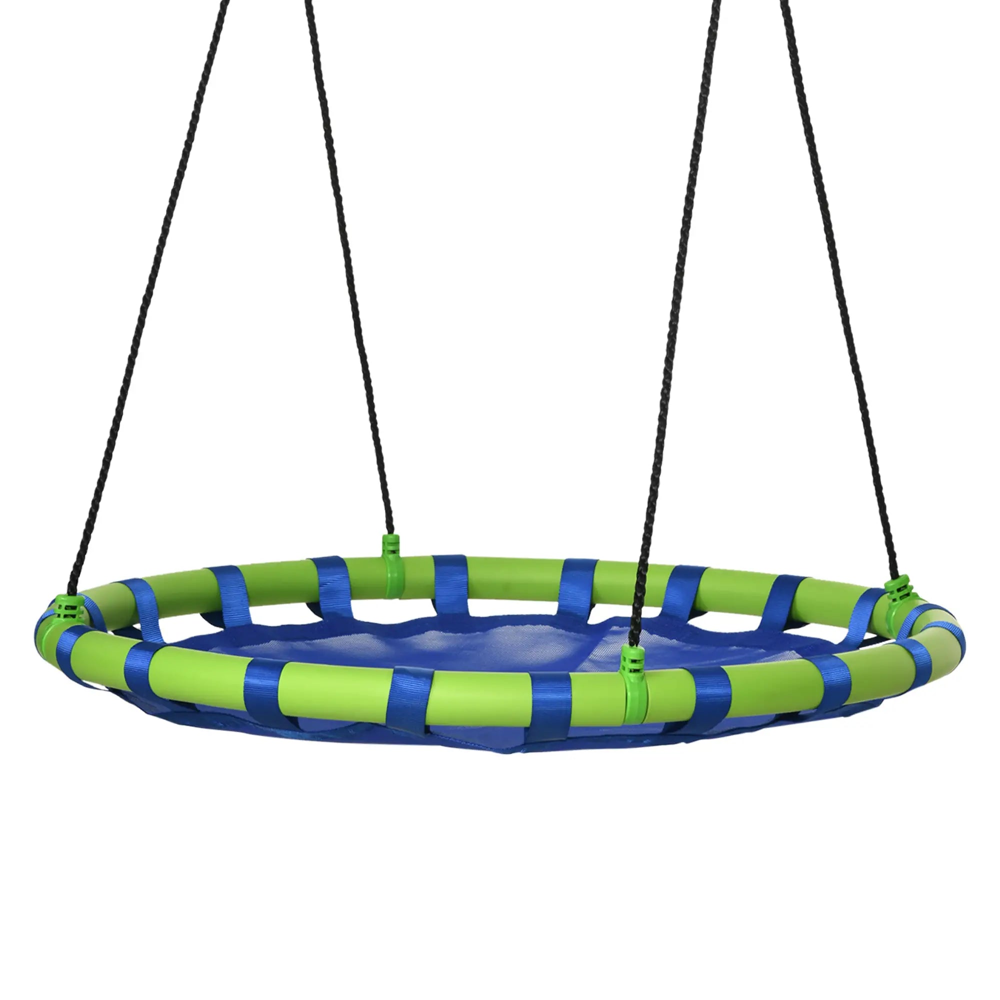 Outsunny 40" Saucer Tree Swing for Kids (330 lb Capacity, Blue)