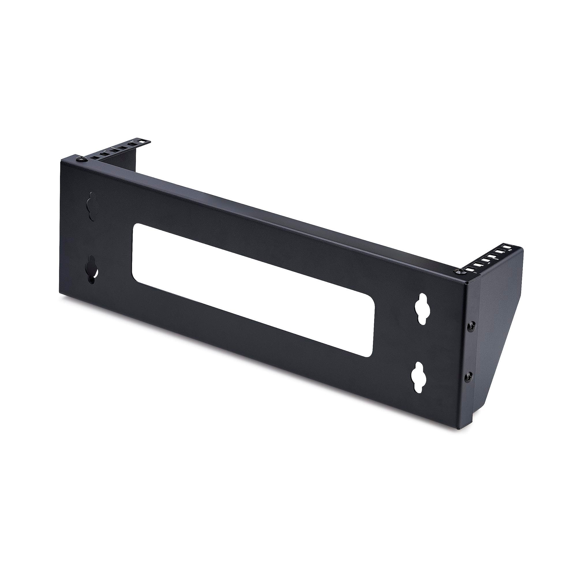 2U Vertical Wall-Mount Bracket For 19inch Rack Mountable Equipment, Max 121lb/55kg, For Patch Panels/Servers/NAS/Networking, Ships Flat-Packed, ISTA-6