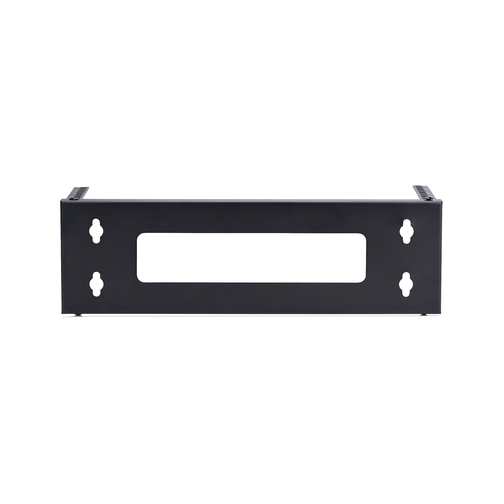 Vertical Wall-Mount Bracket for 19" Rack Equipment, Patch Panels, Servers, NAS – Max Load 121lb (55kg), Flat-Packed, ISTA-6 Certified