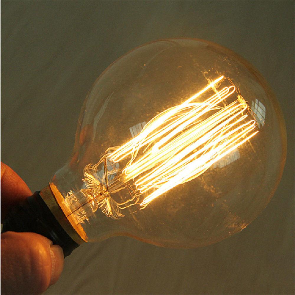 E26 G95 60W Vintage Retro Industrial Filament Dimmable Bulb~1049