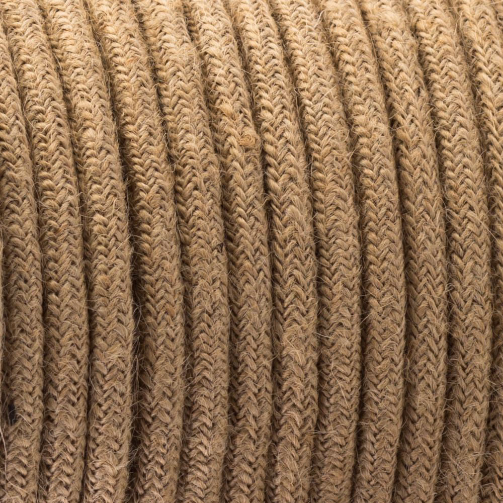 Hemp Rope 2 Core Round Electric Cable ~1212