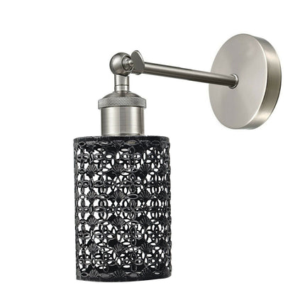 Adjustable Angle Wall Mounted Metal Cage Wall Lights for Bedroom~1848