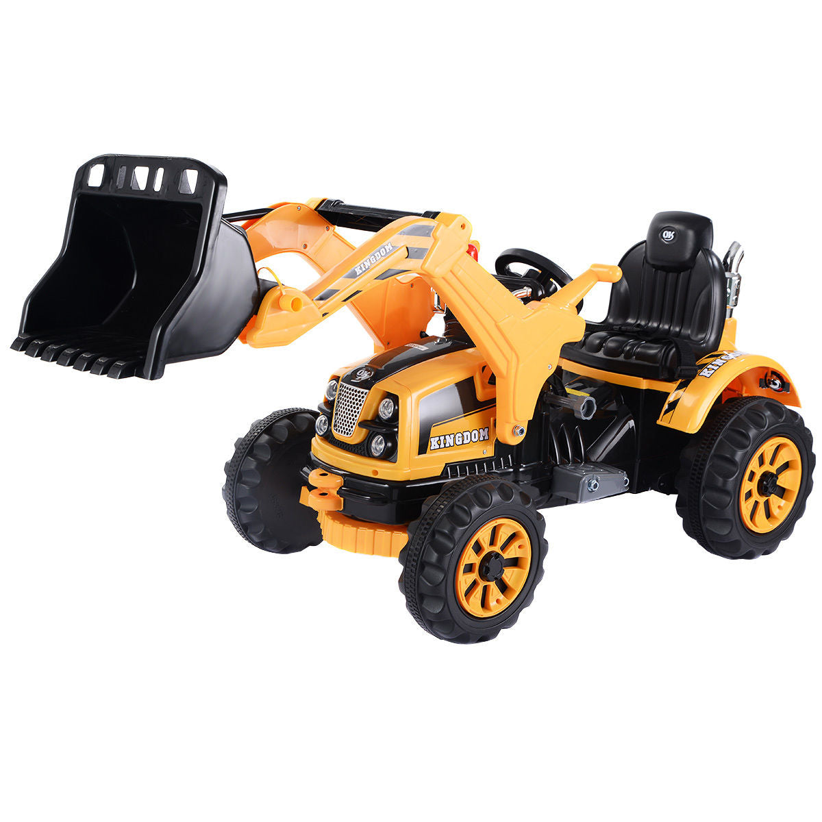12 V Battery Powered Kids Ride on Dumper Truck-YellowÂ