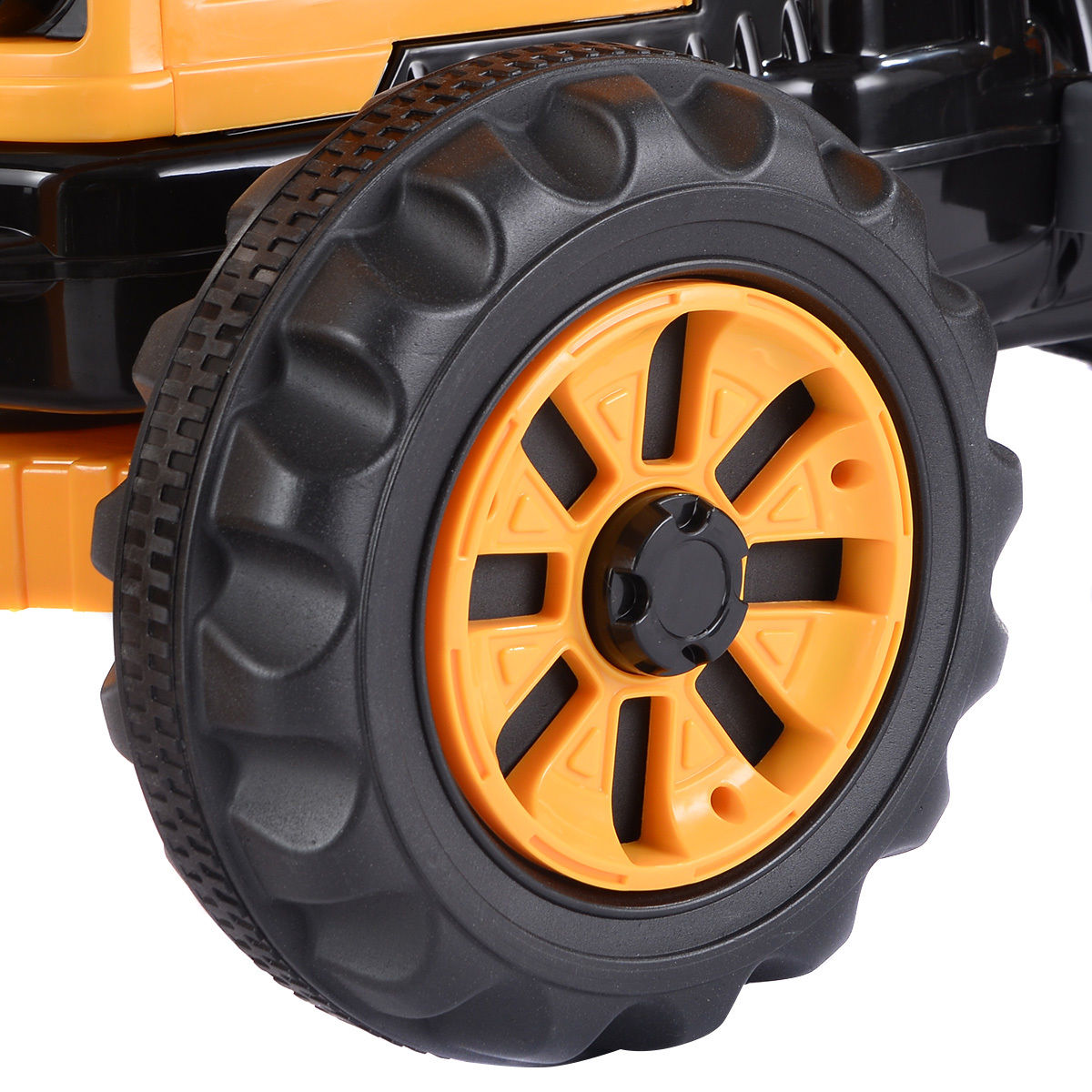 12 V Battery Powered Kids Ride on Dumper Truck-YellowÂ