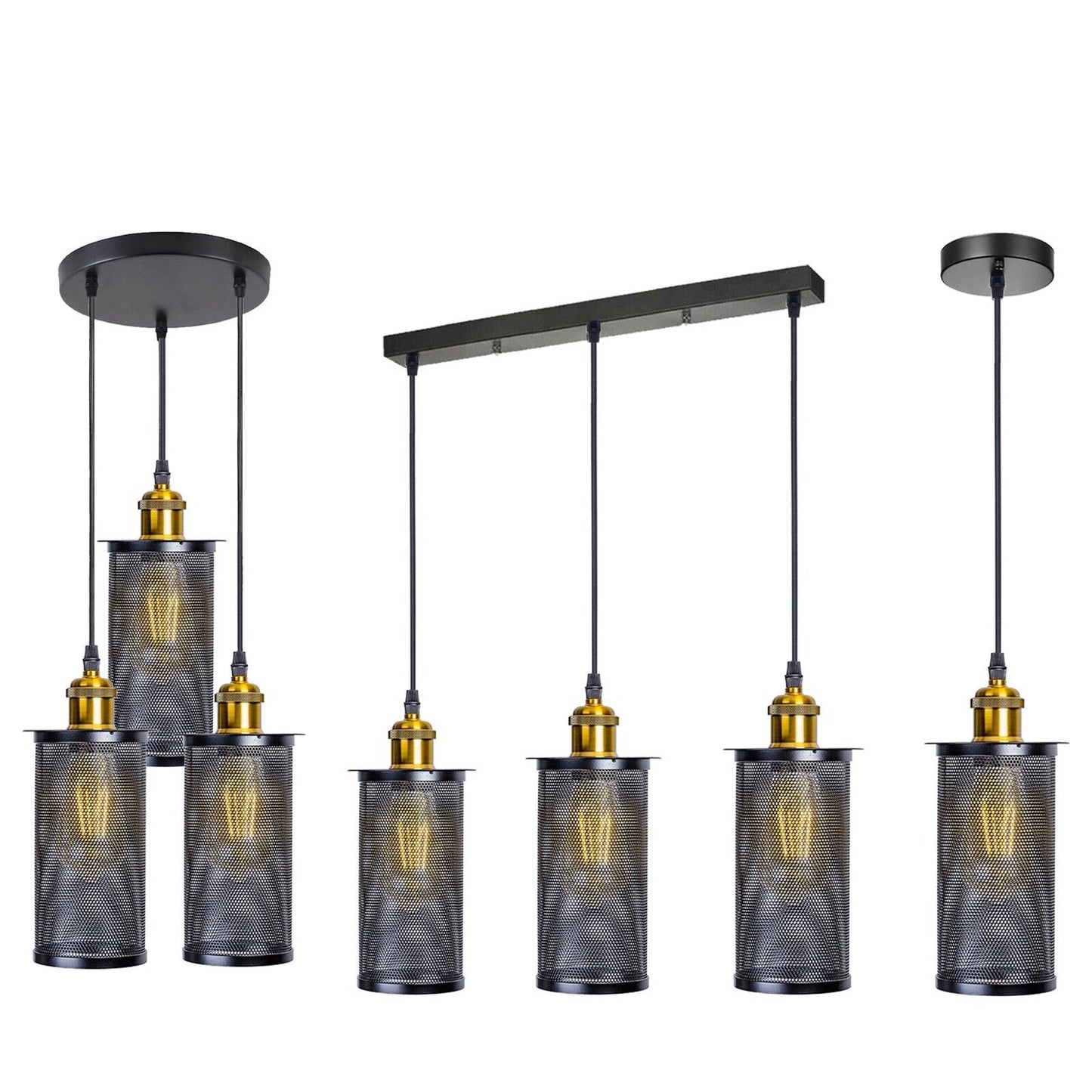 Vintage Modern metal hanging pendant lamp~1575