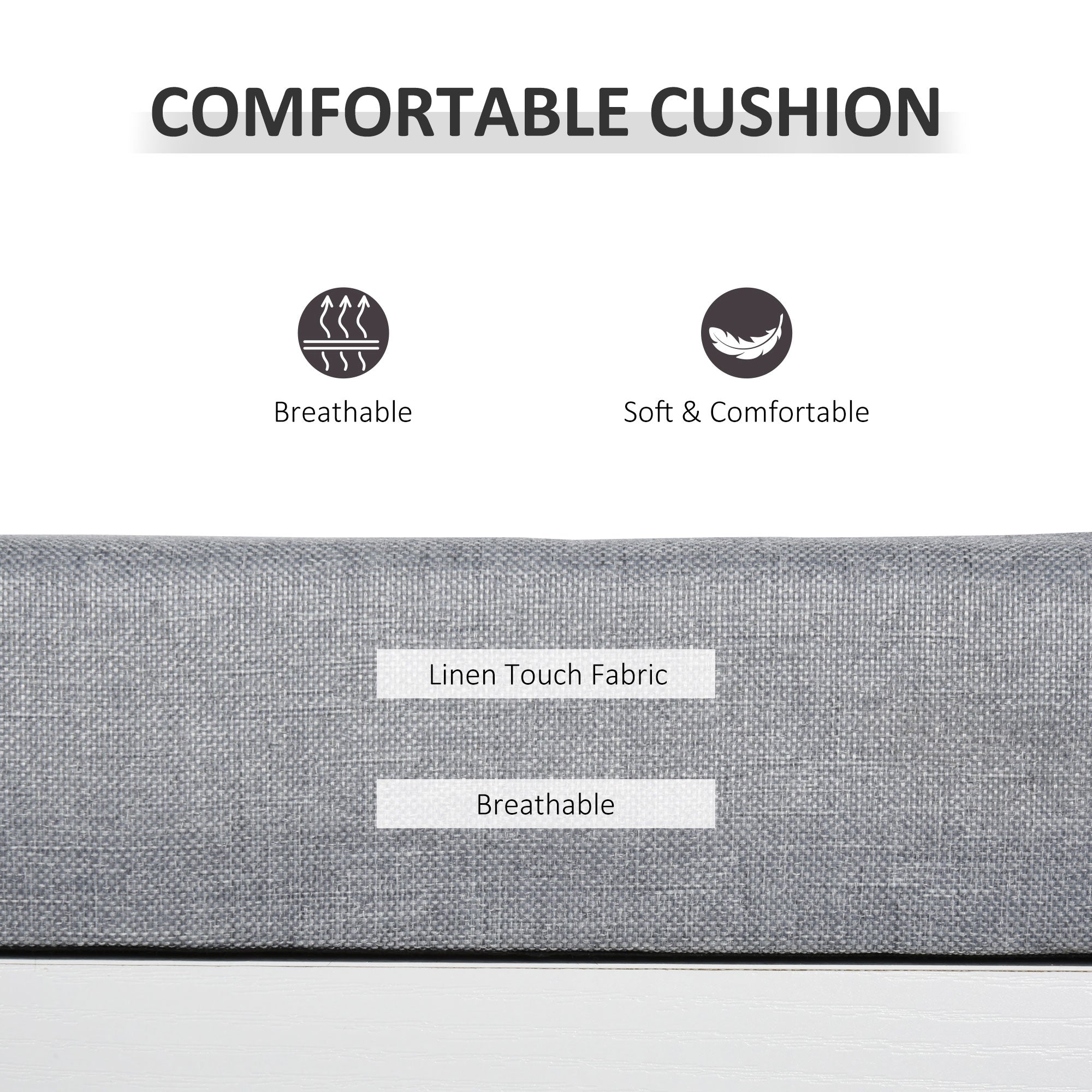 HOMCOM Entryway Shoe Oasis: Storage Bench with Drawer, Padded Cushion, 3 Compartments for Hallway, White Finish