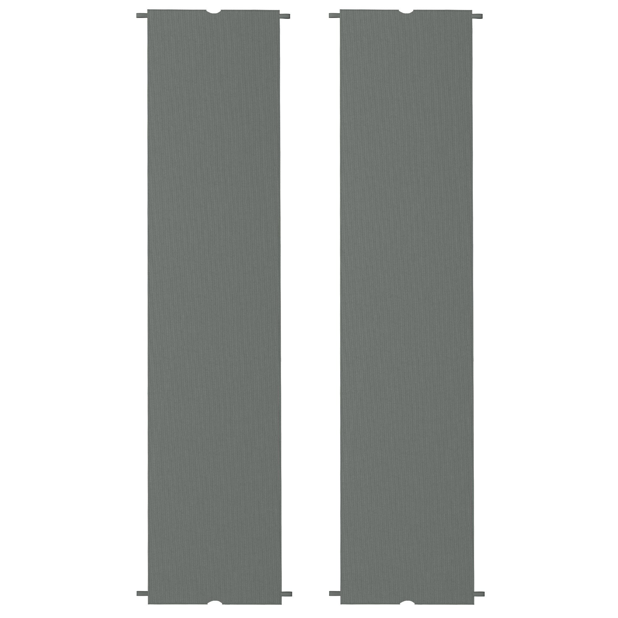 Outsunny 2 Pcs UV Protection Pergola Replacement Canopy, Pergola Shade Cover, Easy to Install, for 10' x 10' Pergola, Dark Grey