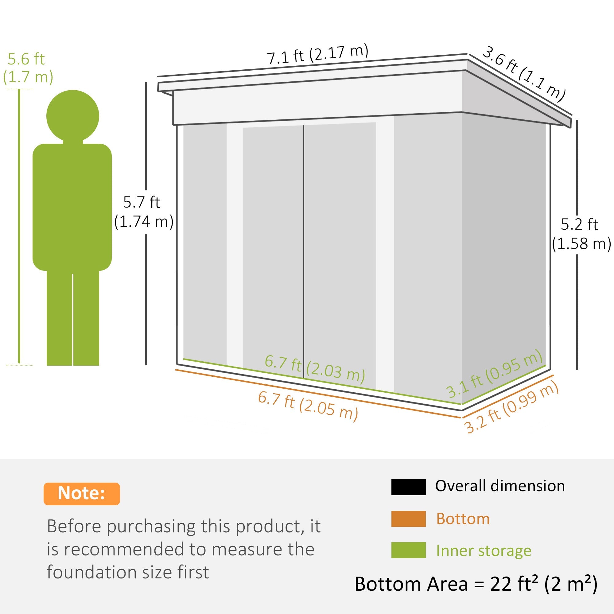 Outsunny 7' x 4' Outdoor Storage Shed, Metal Garden Tool Storage House Organizer with Lockable Sliding Doors and Vents, Charcoal Grey