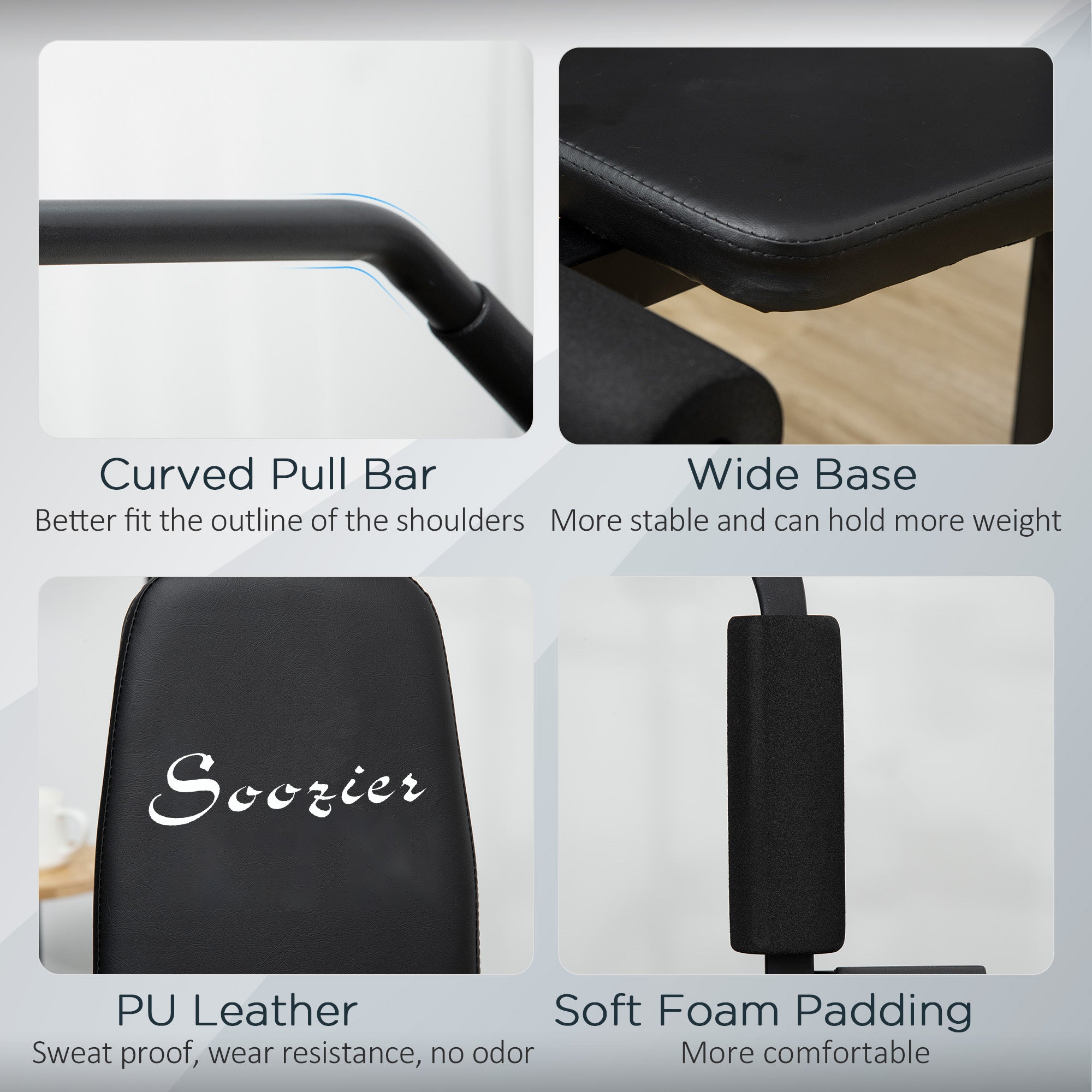 Soozier Multi-Exercise Home Gym Station with 99lbs Weight Stack, for for Back, Chest, Arms, Full Body Workout