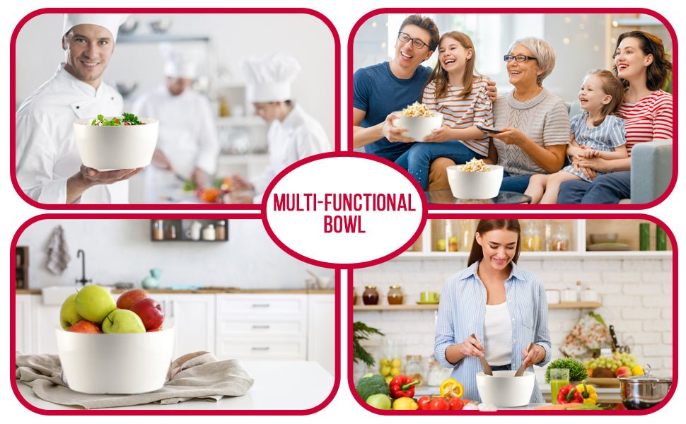 Salad Set Bowl With Acacia Servers