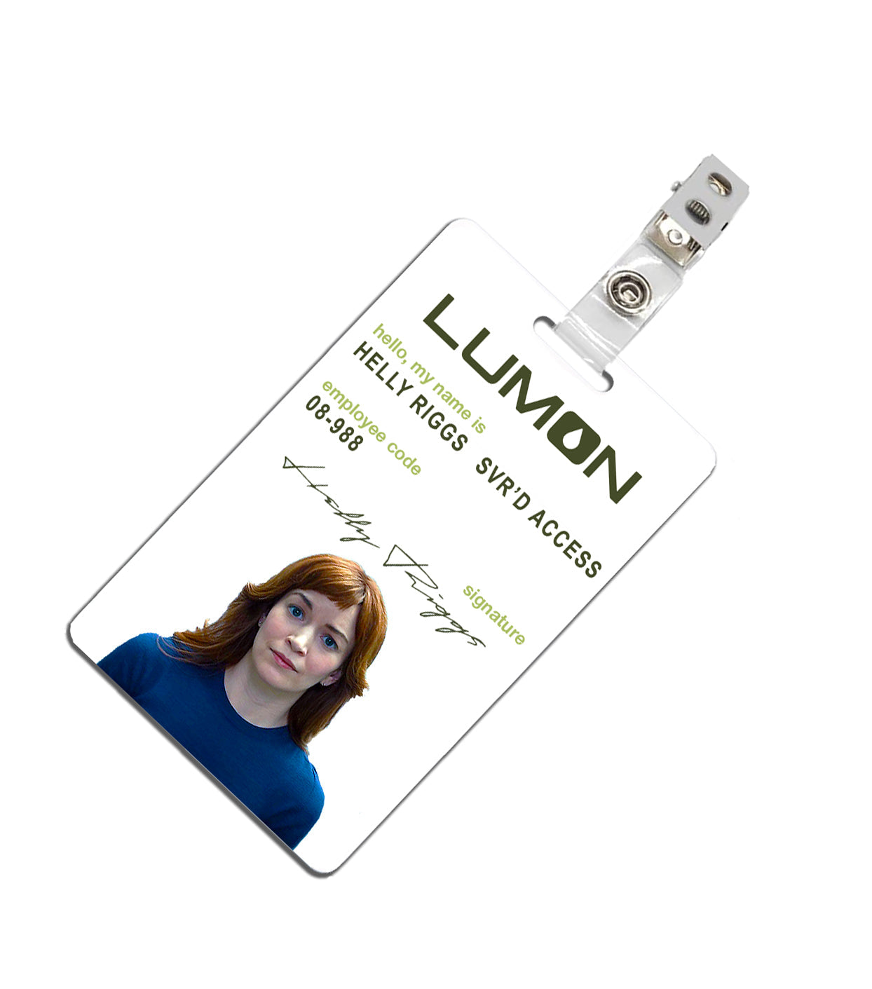 Severance Lumon Industries Employee Badge ID Badge PVC - Helly Riggs