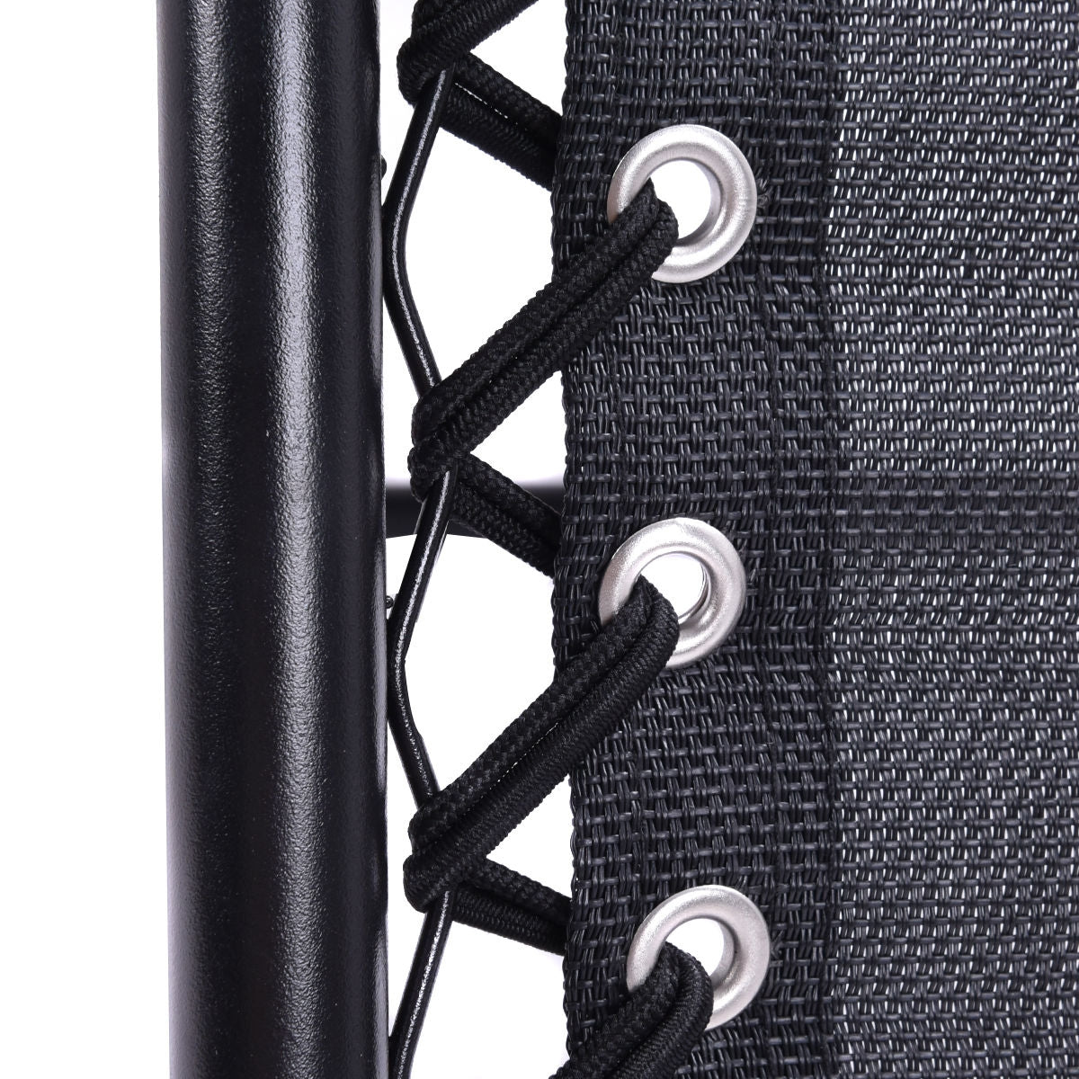 2 Pieces Folding Lounge Chair with Zero Gravity - BlackÂ