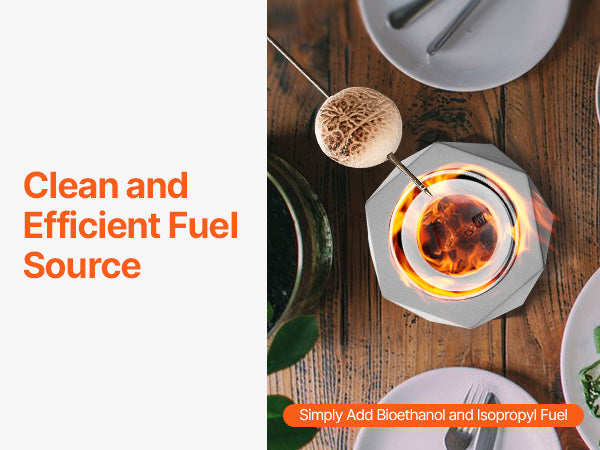 VEVOR Tabletop Fire Pit Bowl Concrete Fireplace Indoor Outdoor for Patio