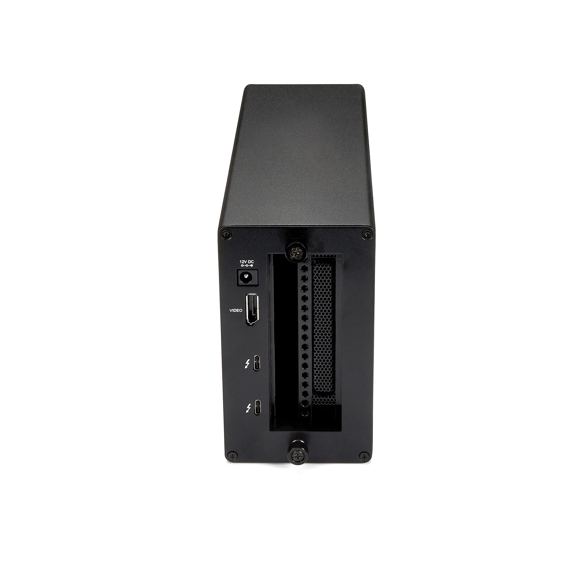 Thunderbolt 3 PCIe Expansion Chassis, External Enclosure with One PCI Express Slot, PCIe Box for Laptops/Desktops/All-In-Ones, 5K/4K Output Via TB3/DP Ports, TAA Compliant