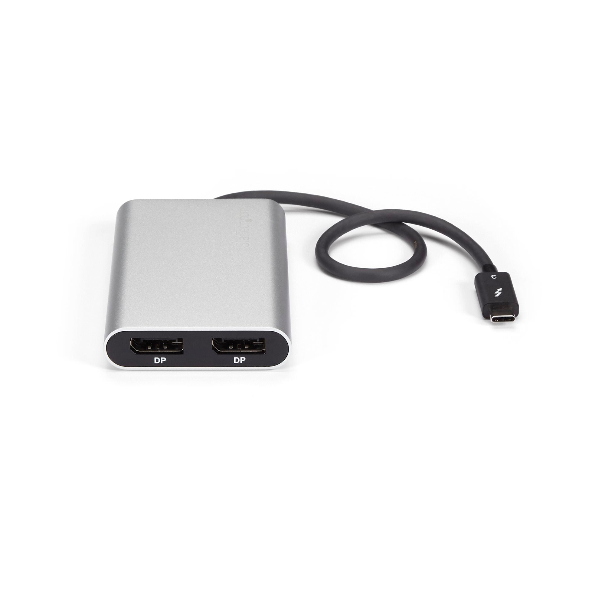 Thunderbolt to Dual DisplayPort Adapter, Dual 4K 60Hz Thunderbolt to DP Converter, 2x DisplayPort Monitor Video Display Adapter, Thunderbolt Certified - Mac & Windows