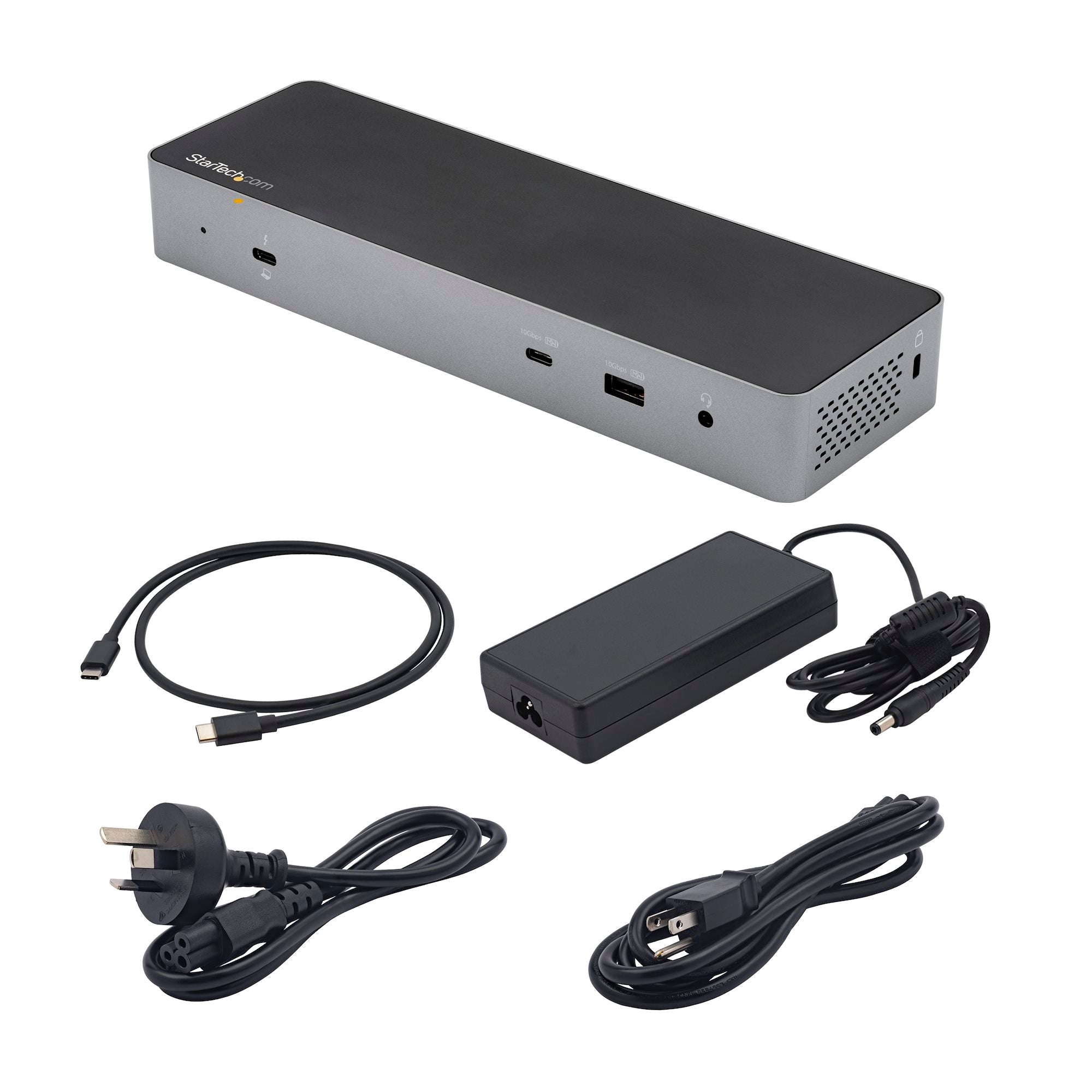 USB C Docking Station for MacBook Pro/Air-M1/M2/M3/M4, Thunderbolt Compatible, HDMI/DisplayPort, Dual 4K 60Hz/Single 8K, USB Type-C Laptop Dock, 96W Power Delivery, USB 10Gbps