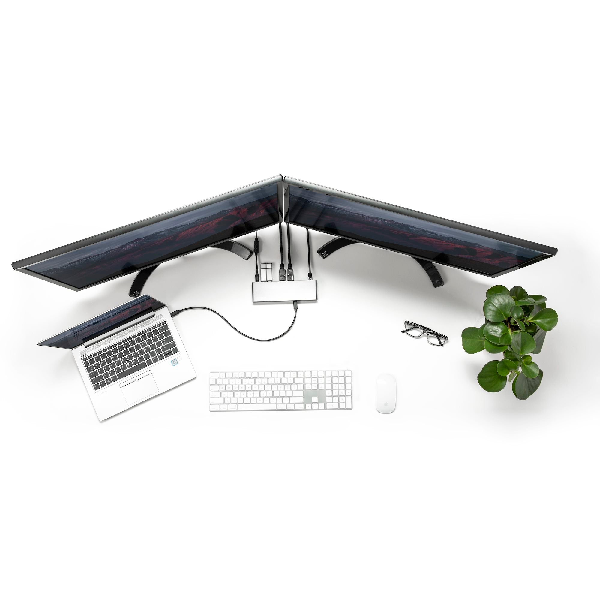 Thunderbolt 3 Dock - Dual 4K 60Hz Monitor TB3 Laptop Docking Station with DisplayPort, HDMI & 1080p VGA - 85W Power Delivery & Charging - 2x USB-A, Ethernet - Mac & Windows - TAA