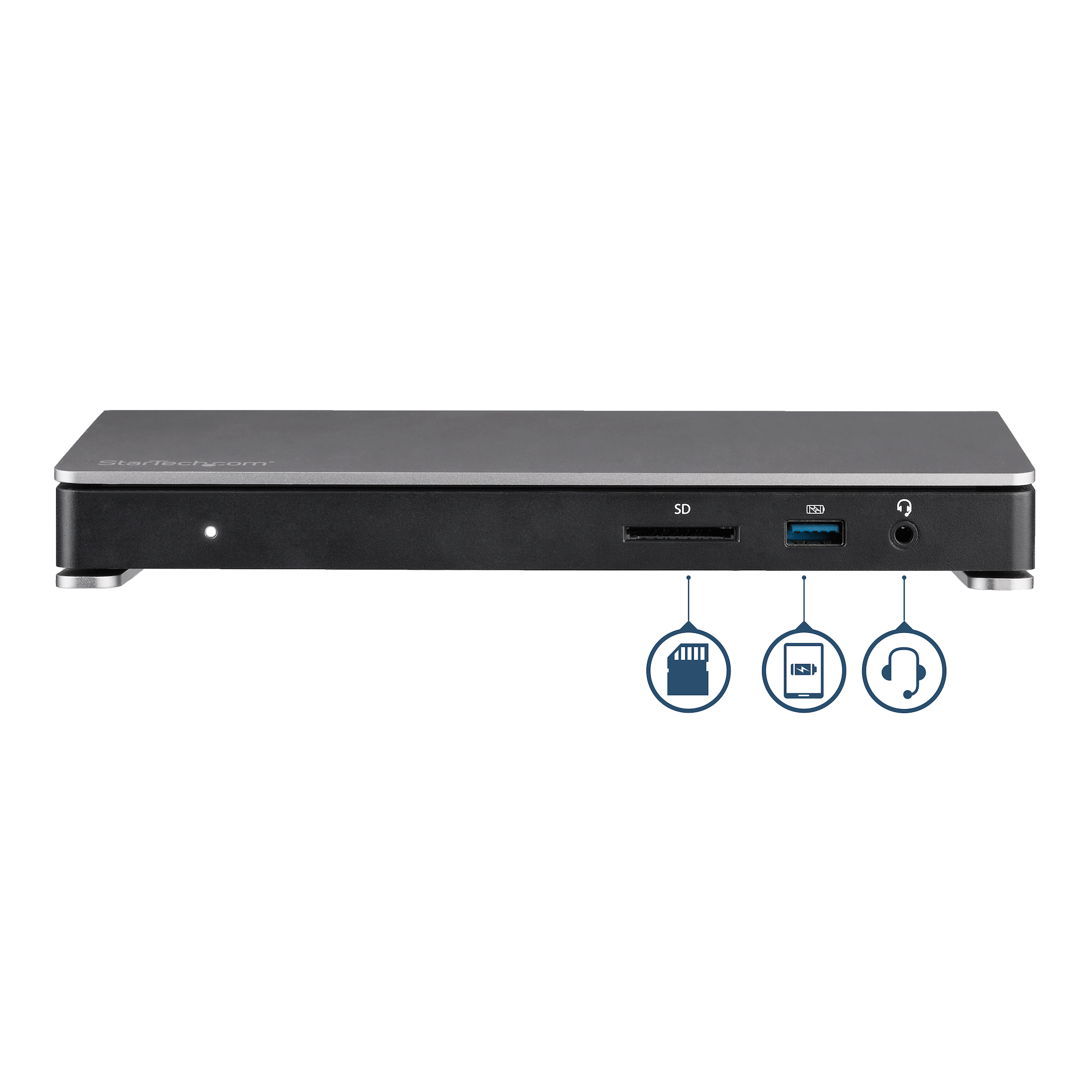 Thunderbolt 3 Dock - Dual Monitor 4K 60Hz TB3 Laptop Docking Station with DisplayPort - 85W Power Delivery Charging - 6-Port USB 3.0 Hub, SD 4.0, GbE, Audio - Windows & Mac