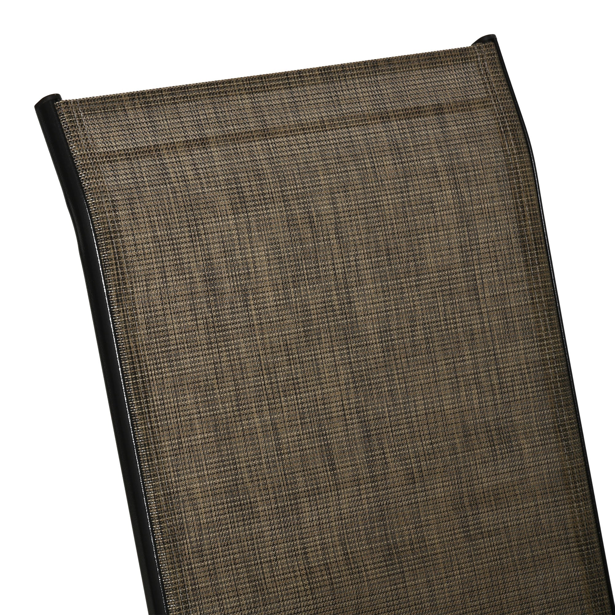 Outsunny Set of 4 Outdoor Dining Chairs, Heavy Duty Stackable Patio Dining Set with Armrests for Balcony Garden, Brown and Black